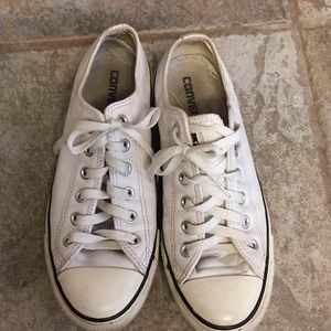 Leather converse.  Size 8